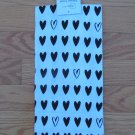 MAINSTAYS LOVE HEARTS DISH TOWEL BLACK WHITE KITCHEN HAND VALENTINE'S DAY NEW NEW