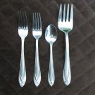 HAMPTON STAINLESS CHINA 18 / 0 FLATWARE LACE FROSTED SET of 4 SILVERWARE REPLACEMENT or CHOICE HAMPTON STAINLESS CHINA 18 / 0 FLATWARE LACE FROSTED SET of 4 SILVERWARE REPLACEMENT or CHOICE