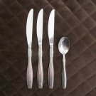ONEIDA STAINLESS FLATWARE VISTA SET of 4 SILVERWARE REPLACEMENT or CHOICE