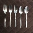 ONEIDA WEST BEND STAINLESS USA FLATWARE OHS 91 SET of 5 SILVERWARE REPLACEMENT or CHOICE