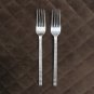 HAMPTON STAINLESS CHINA FLATWARE AZUR SET of 2 DINNER FORKS SILVERWARE REPLACEMENT or CHOICE