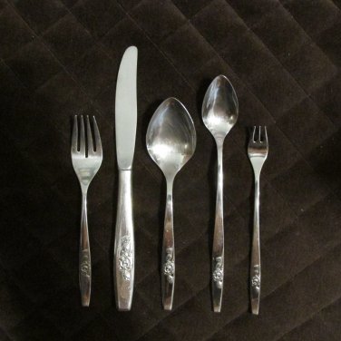 ONEIDA SSS STAINLESS FLATWARE OUR ROSE SET of 18 SILVERWARE REPLACEMENT or CHOICE