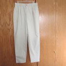 DOCKER'S WOMEN'S SIZE 14 L DRESS PANTS BEIGE TWILL PLEATED TROUSERS SLACKS OFFICE, CAREER