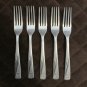 IMPERIAL STAINLESS USA FLATWARE PAGEANT SET of 5 FORKS SILVERWARE REPLACEMENT or CHOICE RARE