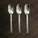 ONEIDA STAINLESS FLATWARE 18 / 0 CHEF'S TABLE SATIN SET of 3 SPOONS SILVERWARE REPLACEMENT or CHOICE