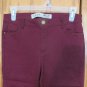 DEMIN CO.  WOMEN'S SIZE 6 JEANS CRANBERRY BURGUNDY STRETCH DENIM SKINNY LEG JEGGINGS