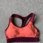CHAMPION POWER CORE WOMEN'S JUNIOR'S SIZE M TOP CORAL & CRANBERRY PADDED SPORTS RACERBACK BRA SWIM
