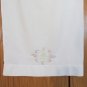 CANNON SHABBY CHIC SHEEK PILLOWCASE HAND EMBROIDERED R INITIAL VINTAGE
