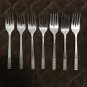 CUSTOMCRAFT STAINLESS TAIWAN FLATWARE "FLEUR de LIS" CUS3 SET of 38 BLACK ACCENT SILVERWARE REPLACE