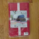 MORBIDO AMPLE DECOR BATH HAND TOWEL 2 PK. RED 18 X 28 inch 100% COTTON NEW