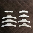 GOODY ALUMINUM WAVE CLIPS SET of 8 VINTAGE 1950'S CLIPS HAIR SALON