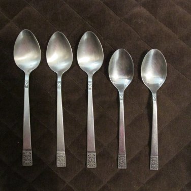 WASHINGTON FORGE STAINLESS KOREA FLATWARE DELPRADO SET of 5 SPOONS SILVERWARE REPLACEMENT or CHOICE