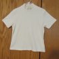 CROFT & BARROW WOMEN'S SIZE XL PETITE SWEATER IVORY MOCK TURTLE NECK RIBBED KNIT SHORT SLEEVE TOP