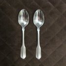 ONEIDA WM ROGERS DELUXE STAINLESS FLATWARE SATIN GLORIA SET of 2 PLACE SPOONS SILVERWARE or CHOICE