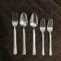 MSE MARTHA STEWART STAINLESS CHINA FLATWARE MFS 1 SATIN SET of 5 SILVERWARE REPLACEMENT or CHOICE