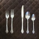 ONEIDA ROGERS 1881 STAINLESS FLATWARE BITTERSWEET REPOSE SET of 5 SILVERWARE 1 PLACE SETTING