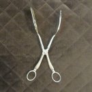 LEONARD SILVER PLATE ITALY TONGS CRUDITE PETIFORE SALAD SERVER FLATWARE VINTAGE SILVERWARE