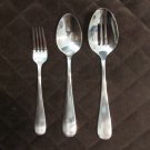 AMAZON BASICS STAINLESS FLATWARE ROUND EDGE SET of 10 SILVERWARE REPLACEMENT or CHOICE