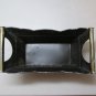 METAL CONTAINER EMBOSSED DECORATIVE DISTRESSED FRENCH COUNTRY FARMHOUSE BASKET BIN