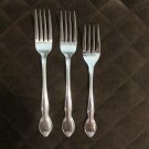 IMPERIAL STAINLESS JAPAN FLATWARE PARLIAMENT SET of 3 DINNER FORKS SILVERWARE REPLACEMENT or CHOICE