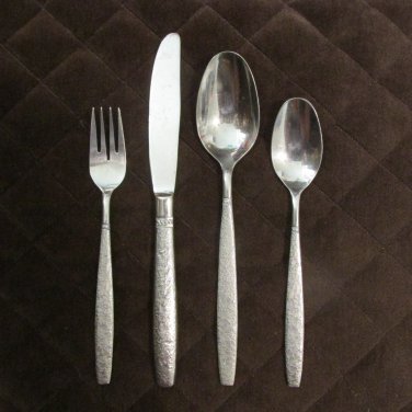 TOWLE SCC STAINLESS JAPAN FLATWARE FIRENSE SET of 7 TEXTURED SILVERWARE REPLACEMENT or CHOICE
