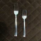 INTERNATIONAL STAINLESS CHINA FLATWARE PALISADE SET of 2 FORKS GLOSSY SILVERWARE REPLACEMENT INTERNATIONAL STAINLESS CHINA FLATWARE PALISADE SET of 2 FORKS GLOSSY SILVERWARE REPLACEMENT