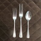 STANLEY ROBERTS ROGERS STAINLESS KOREA FLATWARE JEFFERSON MANOR SET of 3 SILVERWARE REPLACEMENT