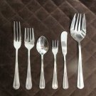 INTERNATIONAL STAINLESS CHINA FLATWARE GRAN ROYAL SET of 21 GLOSSY SILVERWARE REPLACEMENT