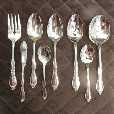 ONEIDA COMMUNITY STAINLESS FLATWARE CHATELAINE SET of 8 SILVERWARE REPLACEMENT or CHOICE