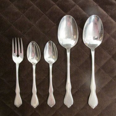ONEIDA SSS STAINLESS FLATWARE TRINITY SET of 5 SILVERWARE REPLACEMENT or CHOICE