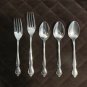 EKCO ETERNA STAINLESS JAPAN FLATWARE REGAL ROSE SET of 5 SILVERWARE REPLACEMENT or CHOICE
