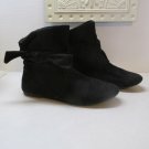 WOMEN'S SIZE 9 1/2 BLACK BOOTS BOOTIES with BOW