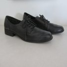 COVINGTON WOMEN'S SIZE 10 M BLACK SHOES HEELS LEATHER OXFORD WING TIP BROGUING LACE UP
