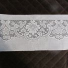 10 yards LACE WHITE SCROLL 4 INCH WIDE FLAT FLORAL APPAREL CRAFT TRIM NEW