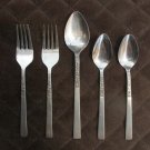 NATIONAL STAINLESS KOREA FLATWARE ROSE SERENADE SET of 6 SILVERWARE REPLACEMENT or CHOICE