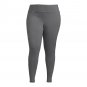 TERRA & SKY WOMEN'S SIZE 1X (16 / 18) LEGGINGS GRAY METAL NIGHT HIGH RISE FITTED NEW