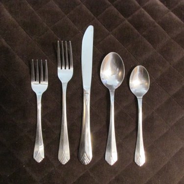 CAMBRIDGE STAINLESS CHINA FLATWARE KRYSTEN SET of 44 SILVERWARE REPLACEMENT or CHOICE