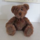 FIRST & MAIN MINKY TEDDY BEAR TOYS PLUSH ANIMAL BROWN FAUX FUR CORDUROY FEET STUFFED TOY