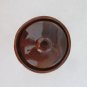 BROWN CERAMIC JAR ROUND CONTAINER with LID GLAZED STONEWARE BEAN POT