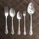 ONEIDA DISTINCTION DELUXE STAINLESS HH FLATWARE KENNETT SQUARE SET of 5 SILVERWARE REPLACEMENT or