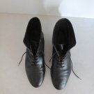 WOMENS SIZE 8 1/2 M BOOTS BLACK LEATHER KERRY POINTED TOE FLAT JAZZ SHOES LACE UP ANKLE BOOTIES WOMENS SIZE 8 1/2 M BOOTS BLACK LEATHER KERRY POINTED TOE FLAT JAZZ SHOES LACE UP ANKLE BOOTIES