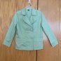 GAP WOMEN'S SIZE L JACKET GREEN DOUBLE BREASTED PEA COAT W/ BELT FALL SPRING OUTERWEAR