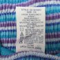 SIMPLY BASIC GIRL'S SIZE 7 / 8 TOP TURQUOISE PURPLE SMOCKED RUFFLE CAMI TANK NWT