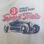AUTHENTIC RUGGED CO. MEN'S SIZE XL GREEN TAN T-SHIRT CLASSIC CAR SPEED TRIALS GRAPHIC NWT