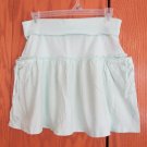POLO RALPH LAUREN GIRL'S SIZE L (12 / 14) SKIRT MINT GREEN KNIT RUFFLE TIERED CARGO POCKETS SHORT