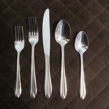HAMPTON STAINLESS CHINA FLATWARE CLASSY ANASTASIA SET of 10 SILVERWARE REPLACEMENT or CHOICE