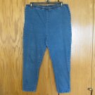NORTHCREST WOMEN'S SIZE 3X P (22 / 24) PETITE JEANS MED BLUE STONE WASHED STRETCH DENIM STRAIGHT LEG