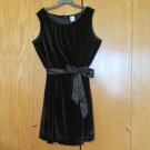 GEORGE WOMEN'S SIZE XXL 2X 20 DRESS BLACK VELOUR SLEEVELESS STRETCH CHRISTMAS HOLIDAY PARTY NWT