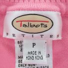 TALBOTS PETITE WOMEN'S SIZE P SWEATER CORAL COTTON BLEND TURTLE NECK LS