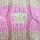 AEROPOSTALE WOMEN'S SIZE S SWEATER PINK, TAN STRIPE CABLE KNIT CREW NECK LS AEROPOSTALE WOMEN'S SIZE S SWEATER PINK, TAN STRIPE CABLE KNIT CREW NECK LS